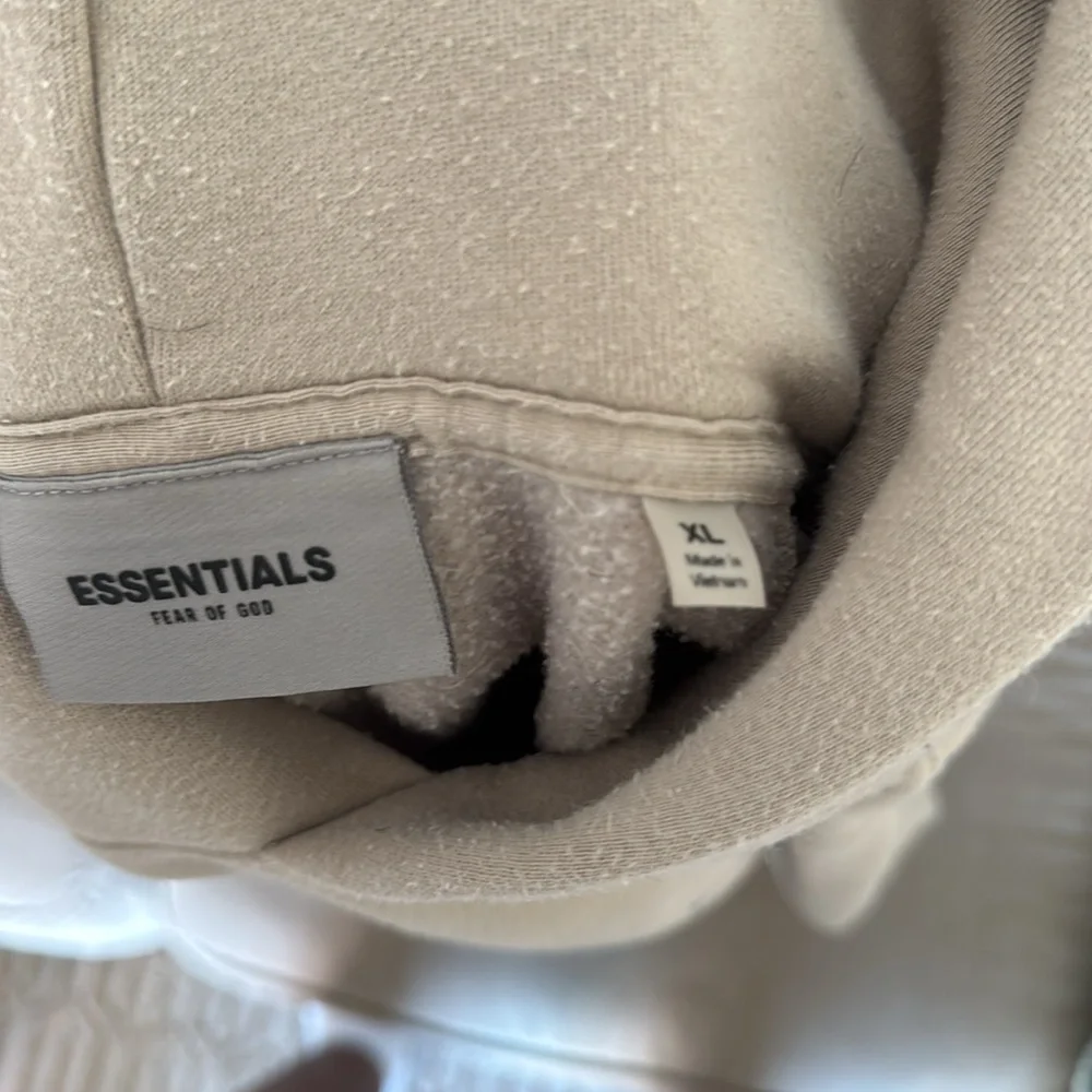 Essentials Cream Hoodie - Picture 3 of 4
